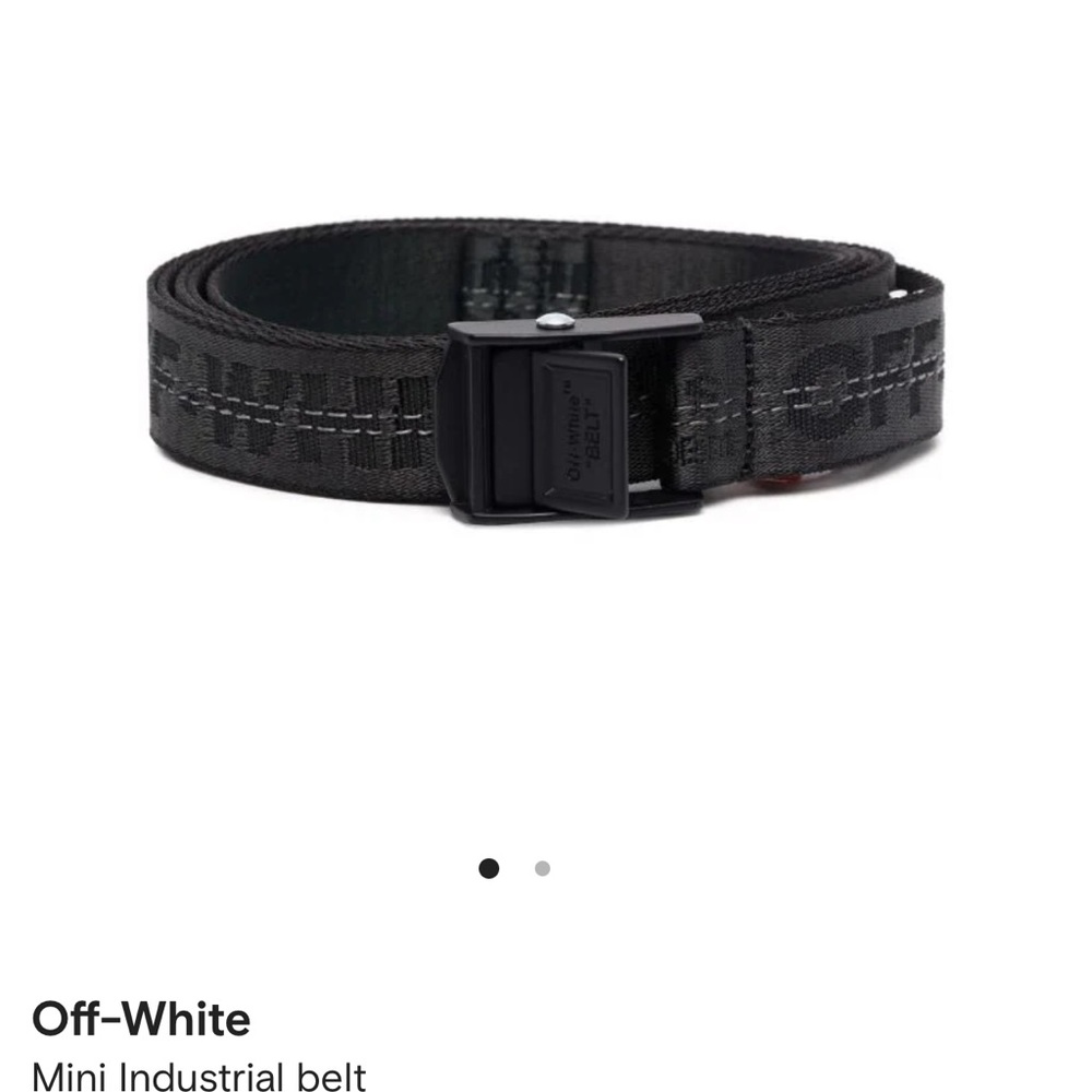 Off White Mini Industrial Belt